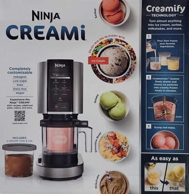Ninja CREAMi Ice Cream Gelato & Sorbet Maker, 7 One-Touch Programs - NC301 *NEW*