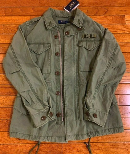 Ralph Lauren Polo Ralph Lauren Womens Cotton Twill Jacket, Army Olive, Green