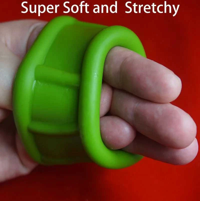 Estirador de bola potenciador apretar testículo escroto anillo de silicona retardo eyaculación Foto 4 de 4