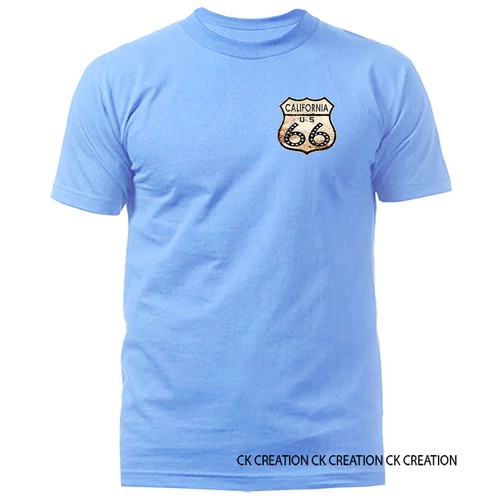 Camiseta gráfica con letrero de California en el pecho izquierdo de la Ruta 66 - Imagen 13 de 14