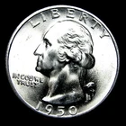 1950-S Washington Quarter Dollar --- Gem BU++ Stunning Condition Coin --- #078R
