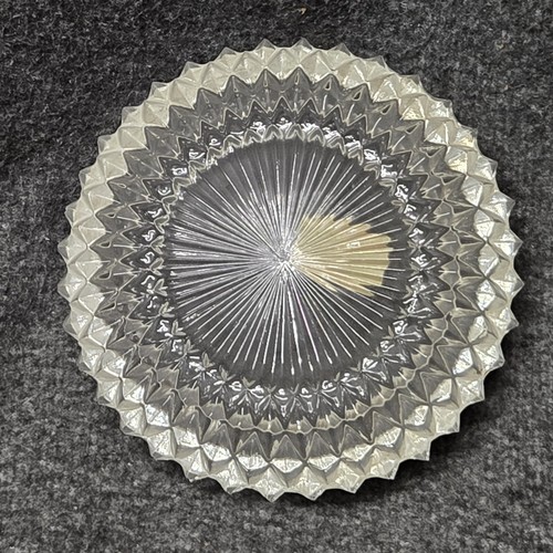 Cristal Au Plomb Lead Crystal Bleikristall Dish w Silverplated Sheffield Spoon - Picture 6 of 13