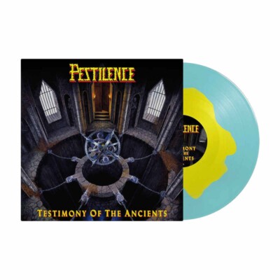 Pestilence 'Testimony Of The Ancients' Yellow in Blue Vinyl - NEW