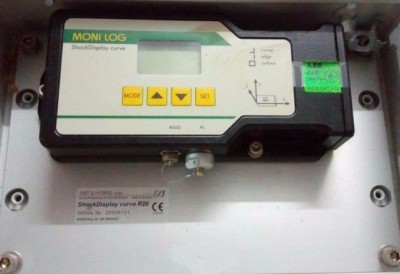 Moni Log Shock Display Kurve R20 Transport Vibration Logger