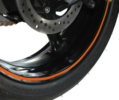Kit Strisce Adesive per Cerchi Moto (Rosso Fluo) PRINT - Cod.RSFRP | Tago Ricambi