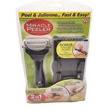 As Seen On TV Miracle Peeler 2 in 1 doppia lama Julienne affettatrice pelapatate verdure