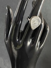 Sterling Rutilated Quartz Ring Sz 7.5