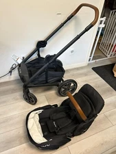 2023 Nuna MIXX NEXT - Black Caviar STROLLER - w Adapter BASE for pipa urbn seat