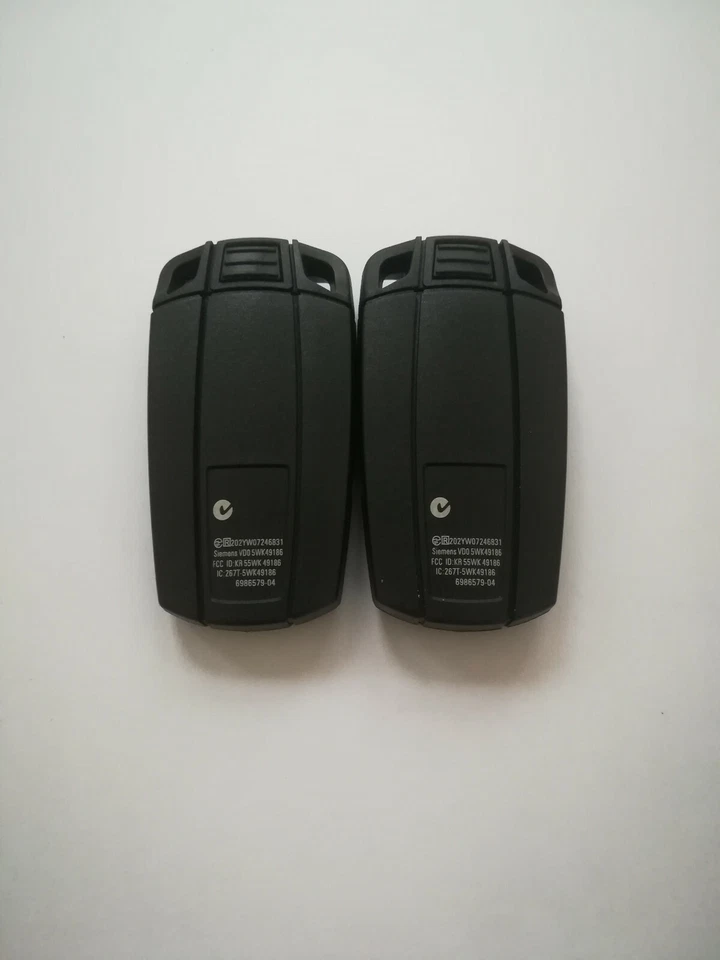 2pcs Fob Key Case for BMW 1 3 5 6 Series E90 E91 E92 E60 KR55WK49123 KR55WK49127 - Imagem 2 de 4