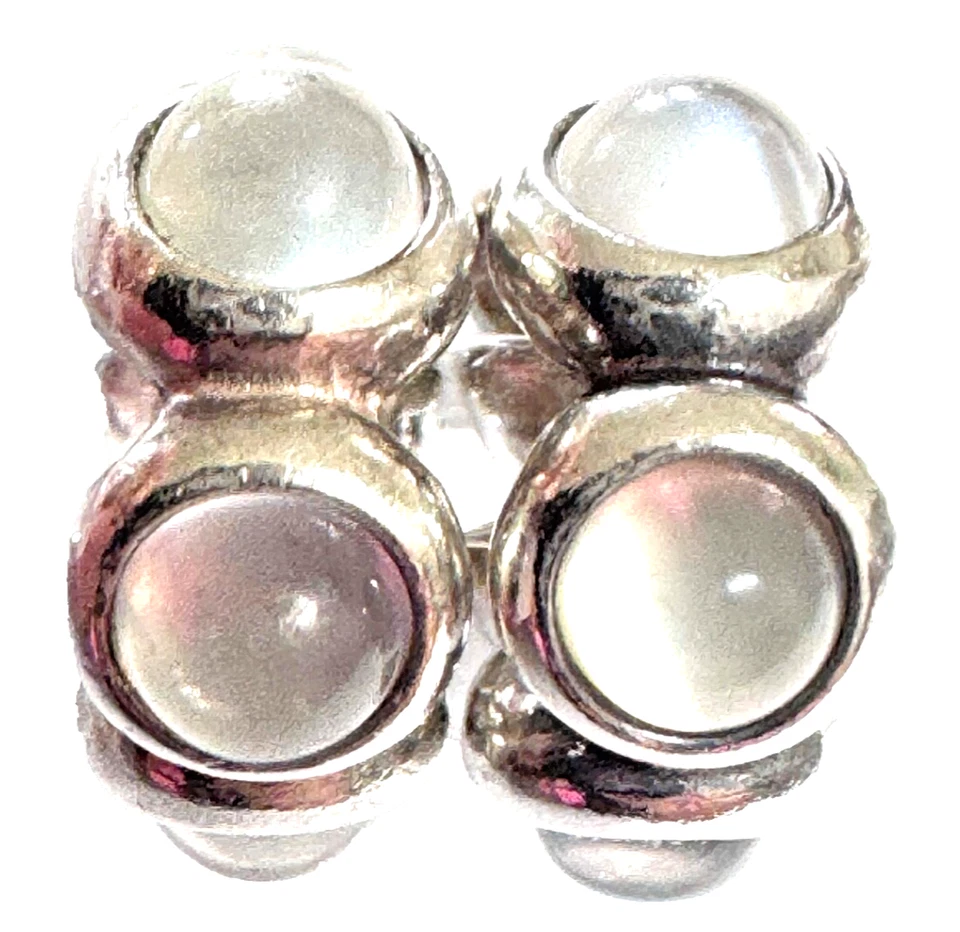 One PANDORA Seaside Moonstone Sterling Silver Cabochon Spacer 790538MS - Image 2 of 4