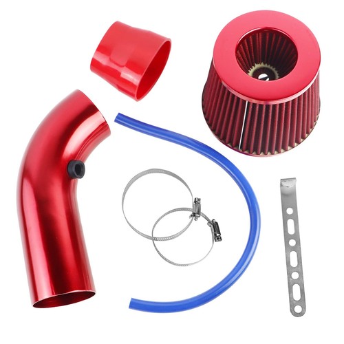 Kit Tubo Aspirazione Aria Fredda Universale 3" Tubo Induzione Flusso Potenza Tubo - Foto 4 di 6