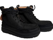 Manitobah Mukluks Mesa Moc Toe Waterproof Leather Boot Men Sz 9 Black MSRP 190