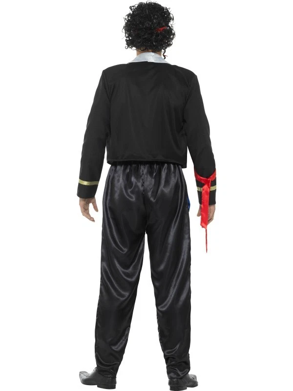 Para Hombres Años 80 Nuevo Romántico Elegante Vestido Disfraz Para Hombres Adam Hormiga Conjunto de Smiffys Foto 4 de 4