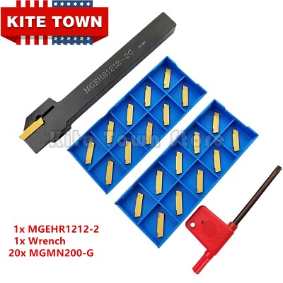 MGEHR1212-2 Lathe Cutter Grooving Tool Holder + 10Pcs MGMN200 - Foto 11