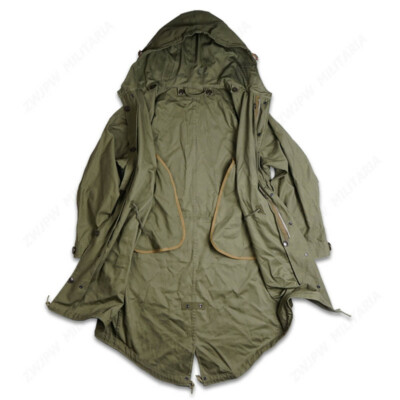 US Army Vintage Retro Fishtail M51 Parka Long Windbreaker Coat