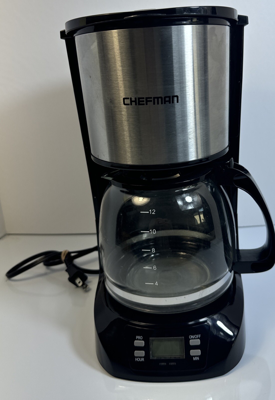 Chefman 12-Cup Programmable Coffee Maker, Electric Brewer, Auto Shut Off.