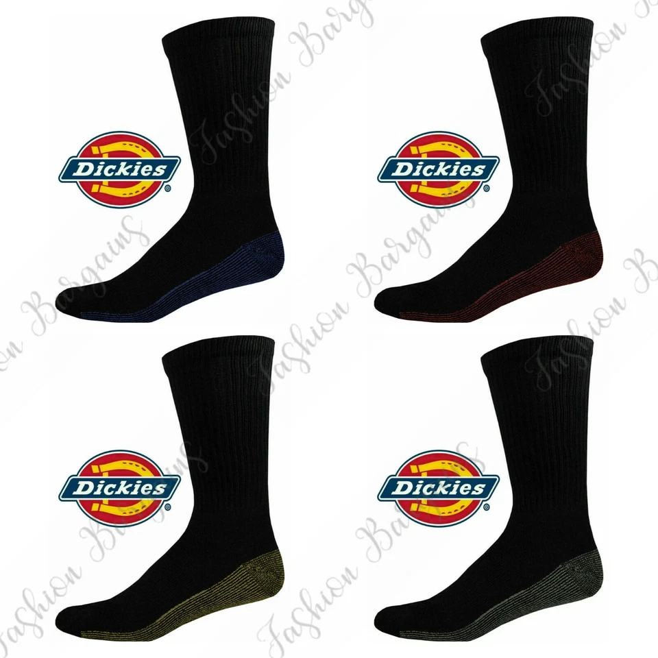 12x Pairs DICKIES Mens Industrial Crew Boot Work Socks Heavy Duty UK 6-11 LoT