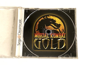 Mortal Kombat Gold Sega Dreamcast Complete Game Yellow Disc Case Manual MK 4 MK4