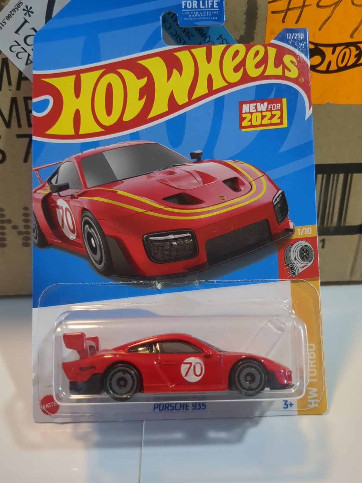 2022 Hot Wheels #12 Porsche 935 Red HW Turbo 1/10 Scale Mint Condition