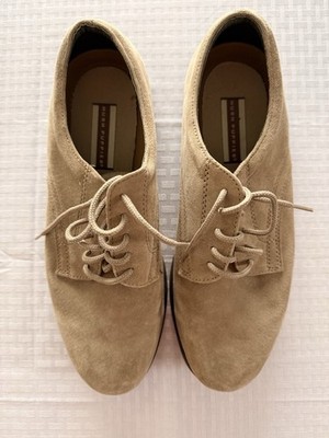 beige suede Derby shoes are from Hush Puppies Men s Size 10m