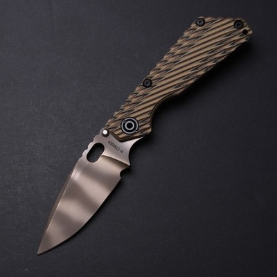 Strider Knives SnG CC - Multi Tan Rifle G10 & Titanium Handles / 20CV Blade