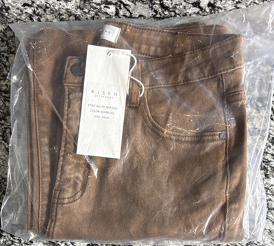 RISEN Skinny Jeans Espresso Denim Stretch Flattering Fit Women's New With Tags