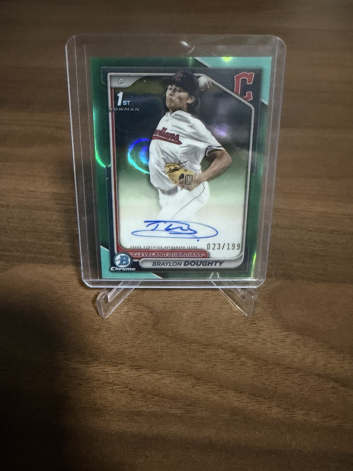 2024 Bowman Draft Chrome - Braylon Doughty 1st Auto Aqua Lava Refractor /199