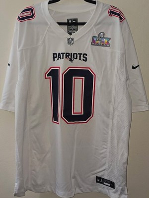 Nike Drake Maye Patriots #10 White Super Bowl LX Jersey Mens XL NFL NWOT