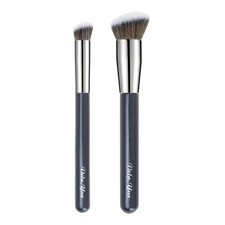 Vela.Yue Foundation Concealer Brush 2pcs Makeup Brushes Set 102, Black