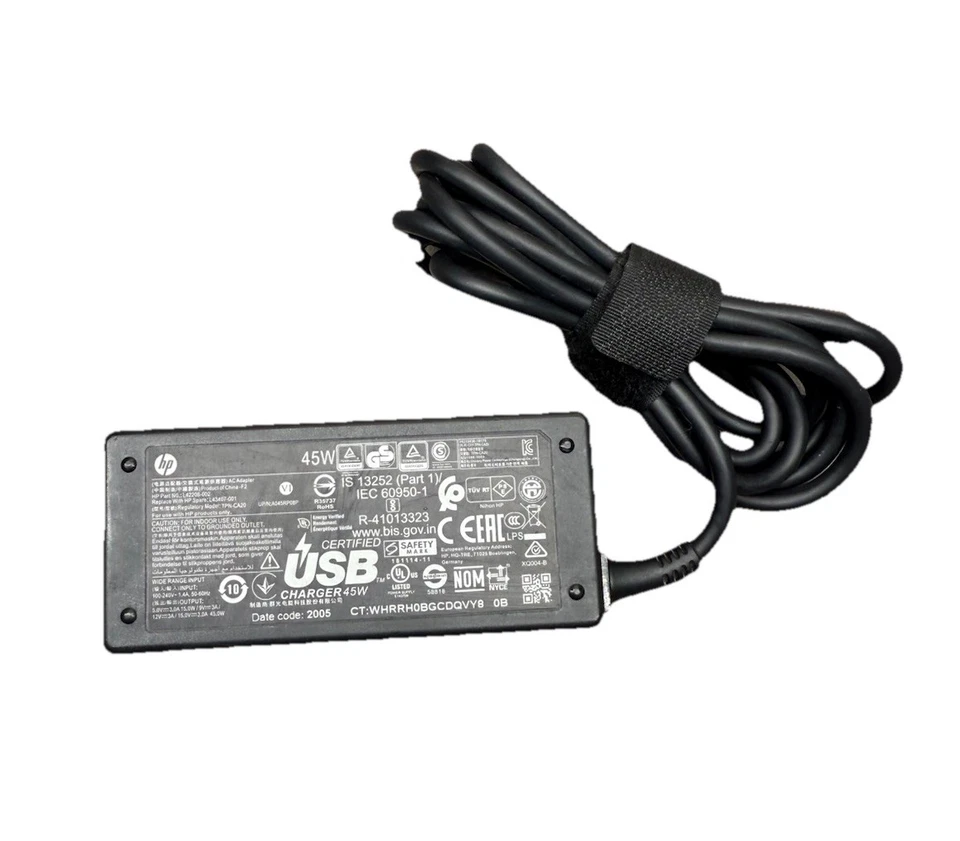 LOT  of 10 HP 45W USB-C Power AC Adapter Chargers for Chromebook/Laptop - Image 2 of 3