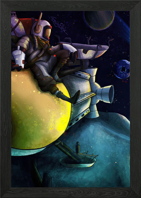 Outer Wilds Space Gaming Gerahmtes Wandbild Poster Leinwanddruck Bild