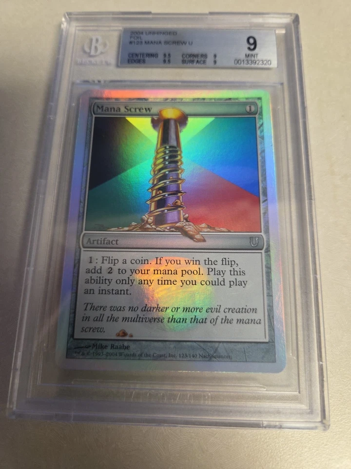 Mana Screw FOIL BGS 9 Unhinged Mint Artifact Uncommon MAGIC THE GATHERING MTG - Image 3 of 4