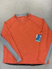 NWT Coolibar Utimat Long Sleeve Rash Guard Men's 2XL Orange Sun Protection