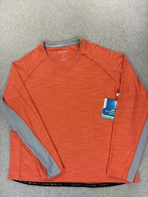 NWT Coolibar Utimat Long Sleeve Rash Guard (Men's 2XL) Orange Sun Protection