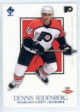 2003-4 Pacific Private Stock DENNIS SEIDENBERG Blue Rookie Card #175 Ser#116/250. rookie card picture