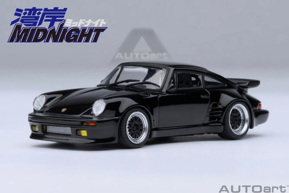 Autoart 1/64 Porsche 911 (930) Turbo Wangan Midnight Blackbird (versión Vol.1) JP Foto 2 de 4