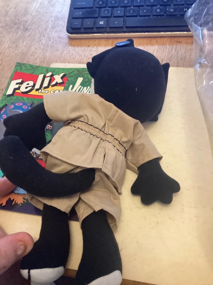 1990 АПЛОДИСМЕНТЫ ФЕЛИКС КОТ плюшевая джунгли Jitters кукла и книга. - Изображение 2 из 4