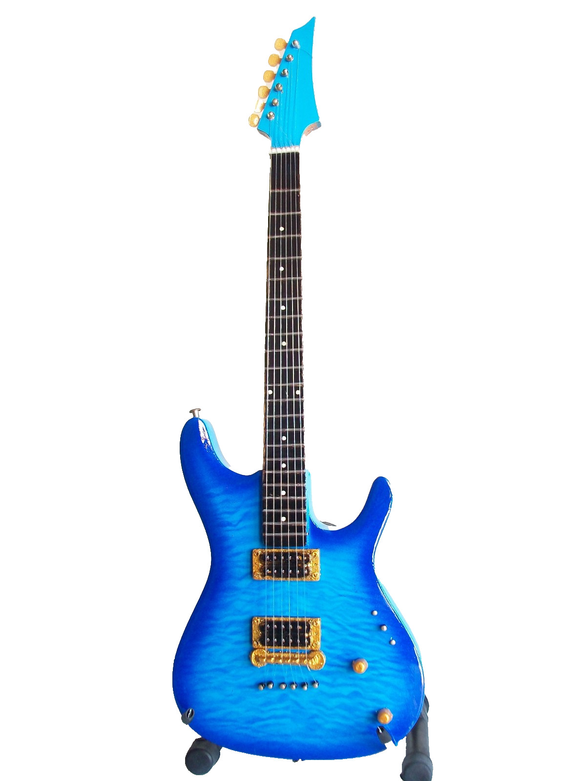 Guitare miniature Chester Bennington en bois miniature de collection Linkin Park