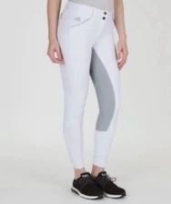 Piper Low-Rise Breeches 32L White w/ Light Grey Full Seat SmartPak NWT
