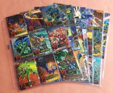 DC  OUTBURST: OVERPOWER SET OF 80 BASE CARDS + ASSORTED CHASE CARDS