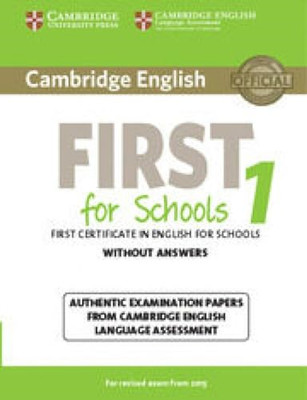 Cambridge English First for Schools 1 for Revised Exam  - Paperback NEW Cambridg