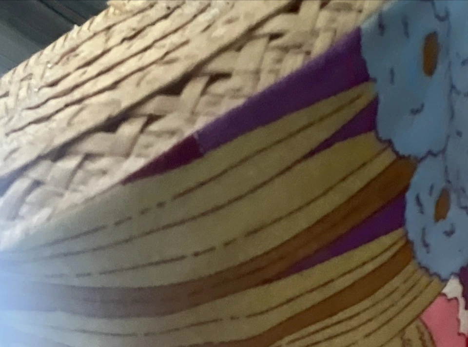 VTG 60s 70s Straw Hat Happy Cappers Summer Beach Wide Brim USA Retro Resort Wear - Image 4 of 4