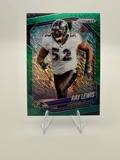 2025 Panini Prizm Football Ray Lewis FOTL Green Shimmer SSP #d/5 #42 RAVENS