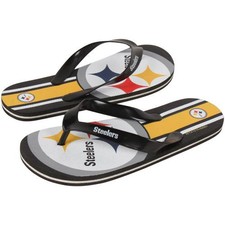 Pittsburgh Steelers Flip Flop - Youth Unisex Big Logo 1 Pair - L