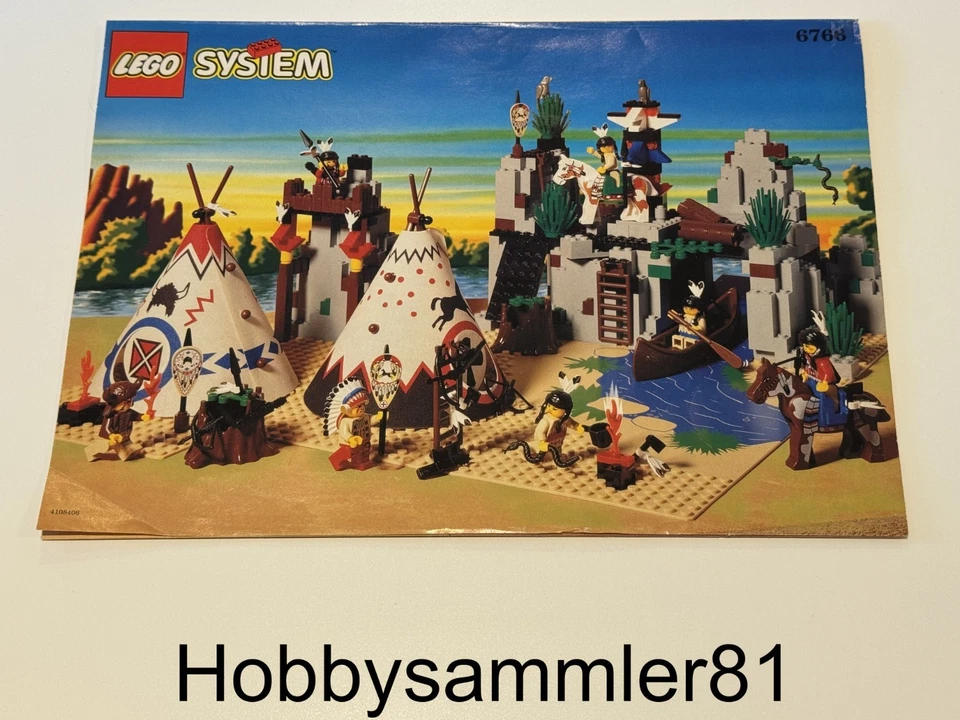 Lego 6766 System Western Bauanleitung Rapid River Village - Indianerdorf - Bild 1 von 1
