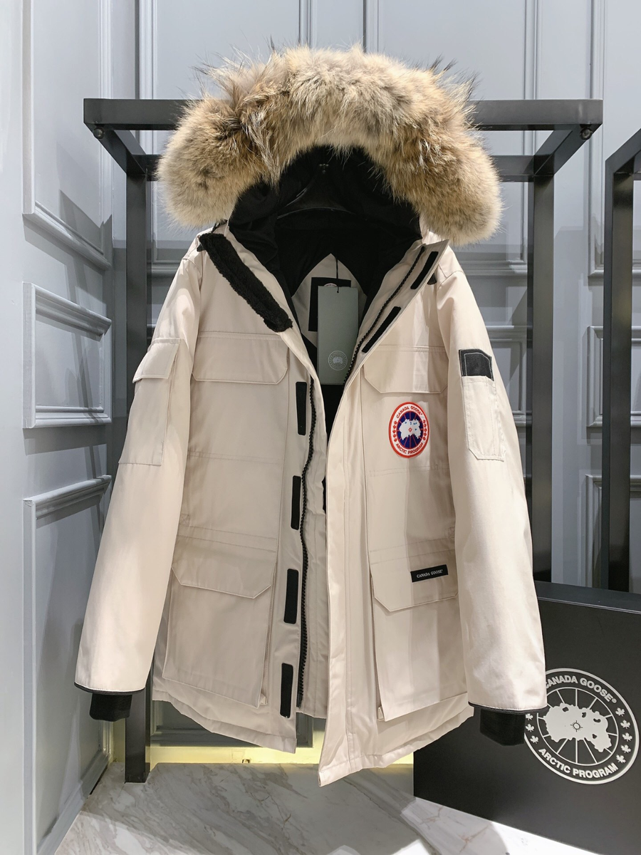 Size S-XXL Canada Goose Men's Rice white down jacket free shipping