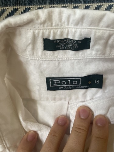 Ralph Lauren Boys' Long Sleeve Button Down Shirt, Size L (16-18) - Picture 2 of 2