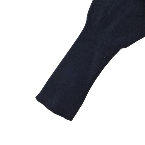 CHANEL Wool High Neck Knit Coco Mark With 3 Buttons 36 Black Used - Picture 8 of 9