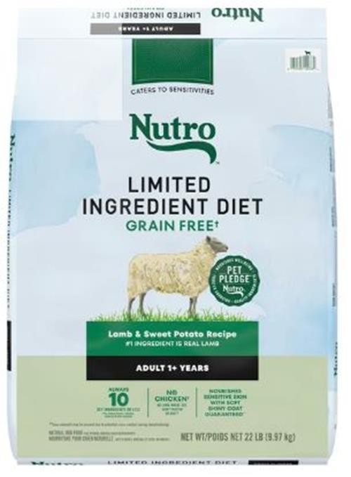 Nutro Limited Ingredient Grain Free Lamb Sweet Potato 22 lb 