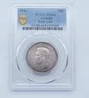 1943 Canadian 50 Cents .800 Silver PCGS MS64 Wide Date- T233